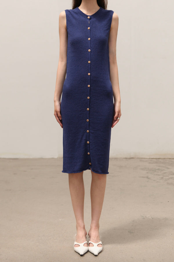 BASERANGE 25 Spring/Summer Drip Skirt/Cardigan Portugal BAS-DRDR-LI-SU25-MEZ BLUE Dress